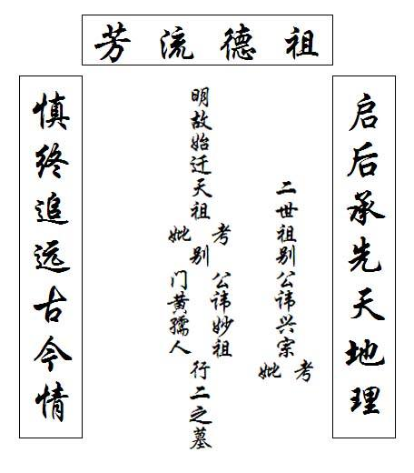 各辈分碑文称谓